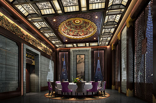 光坡镇低调奢华的新中式酒店设计效果图